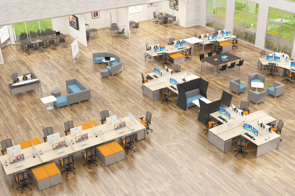 office design - the complete flexible working office is becoming redesigned